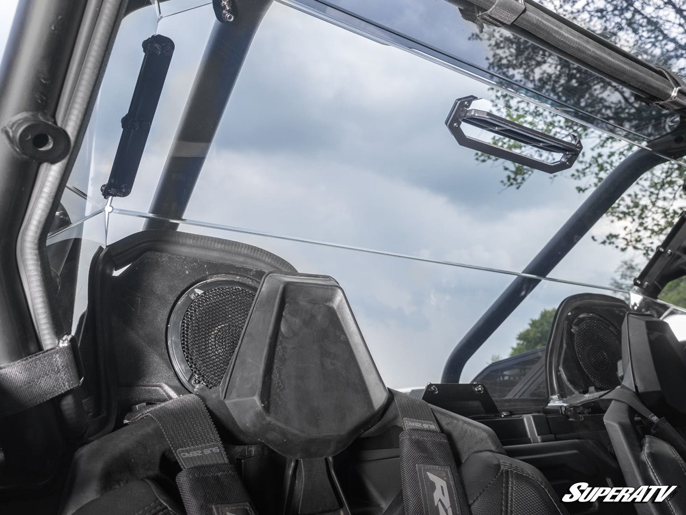 Polaris RZR Turbo R Rear Vented Windshield