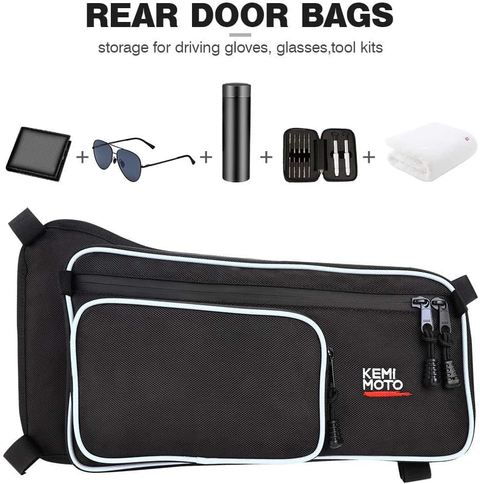 Photo of Rear Door Bags for Can Am Maverick X3 MAX by Kemimoto - Premium for UTVs / Side by Sides