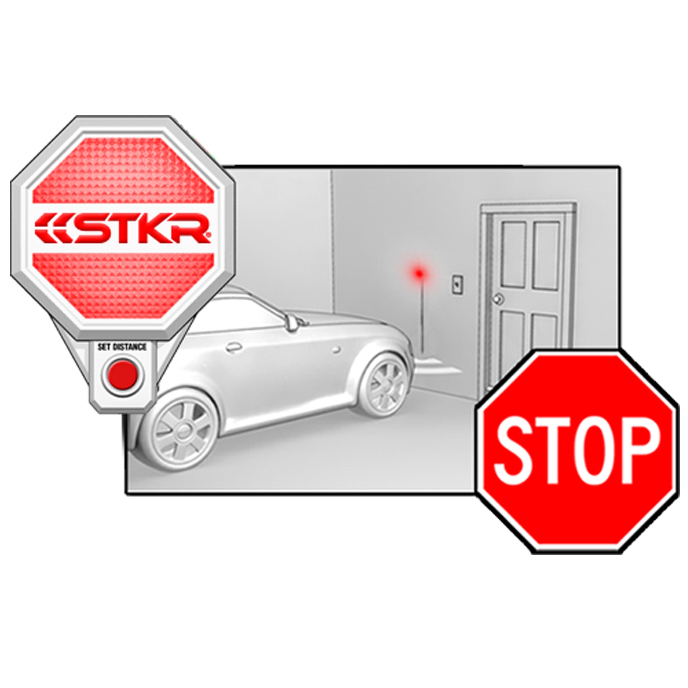 Photo of Adjustable Garage Parking Sensor LT by STKR Concepts - Premium Sensors for UTVs / Side by Sides