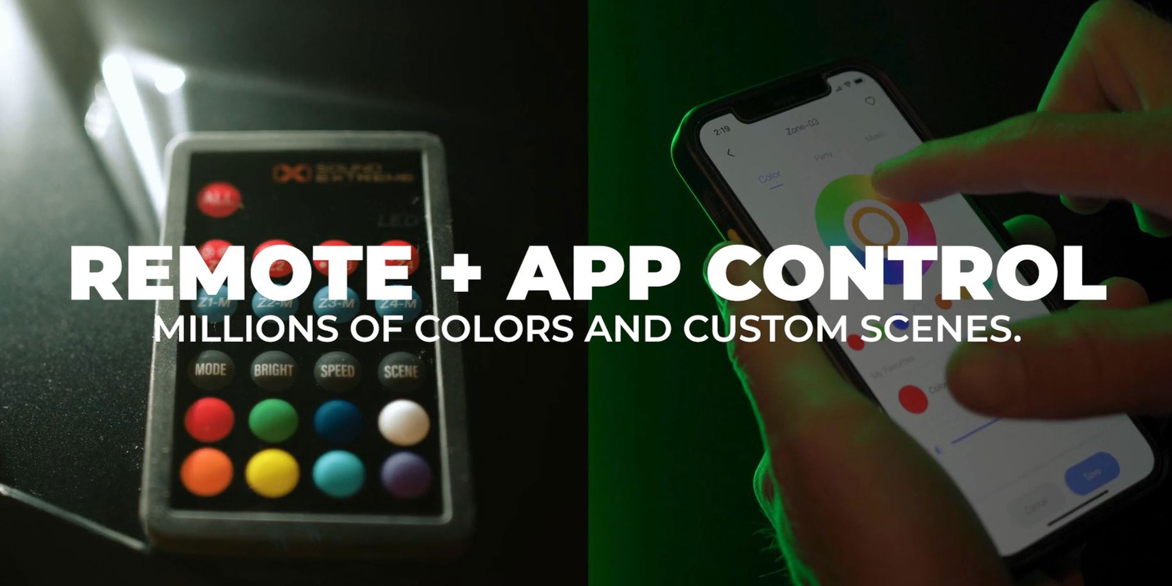 Photo of POWERSPORTS Extreme Whip Kit Qty 2 x 2ft plus LEDCast Controller by ECOXGEAR - Premium for UTVs / Side by Sides