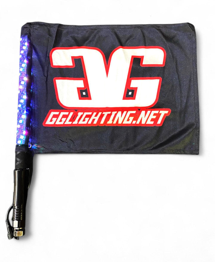 Photo of Revo 1.5' RGB Bluetooth Lighted Whip by GGLighting - Premium LED Light Whips & Rock Lights for UTVs / Side by Sides