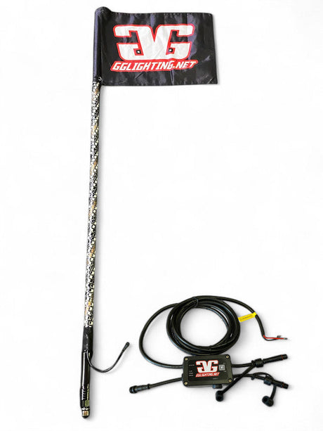 Revo 4' RGB Bluetooth Lighted Whip