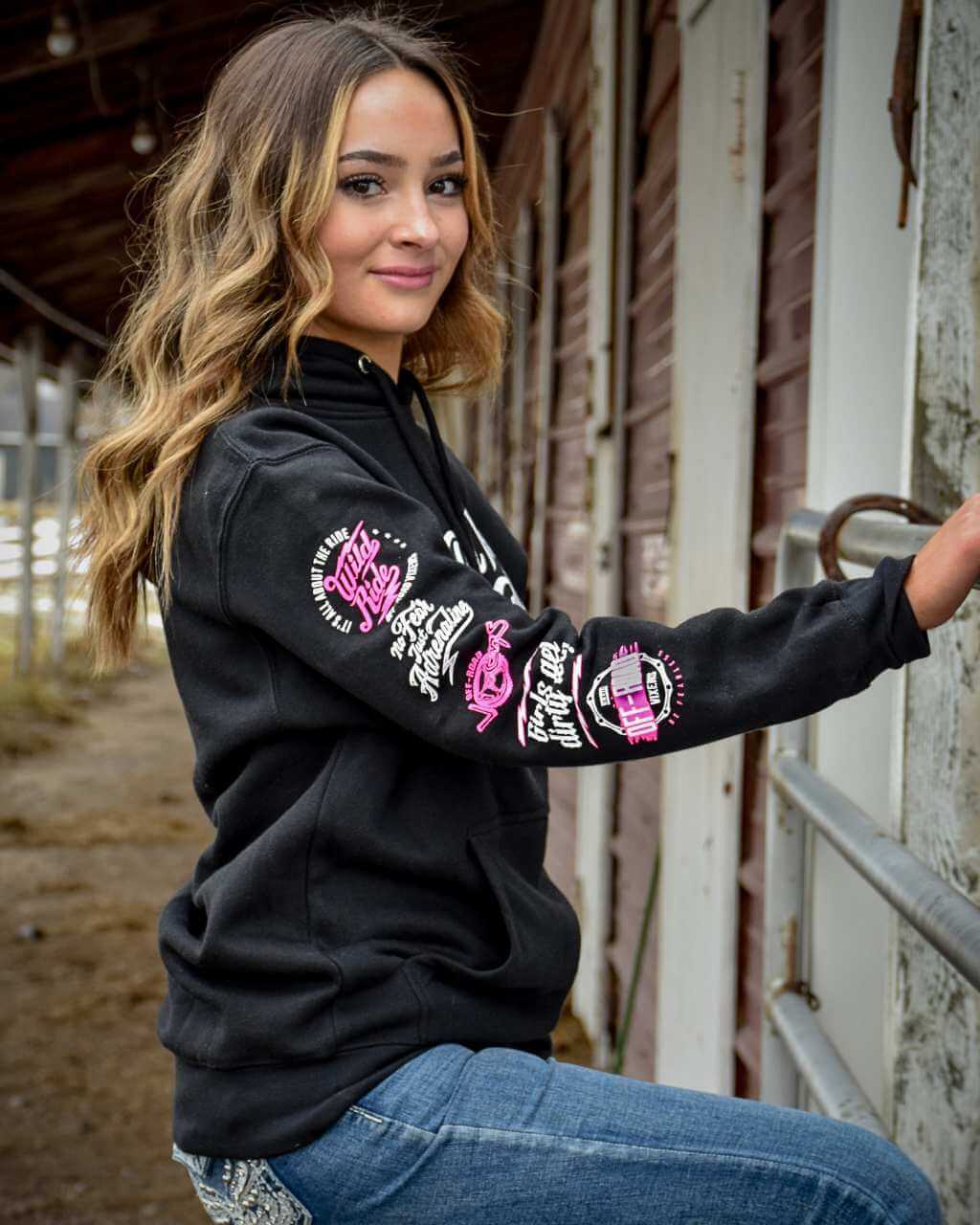 Photo of Rewind 2.0 Unisex Pullover Hoodie by OFF-ROAD VIXENS CLOTHING CO. - Premium Apparel & Accessories for UTVs / Side by Sides