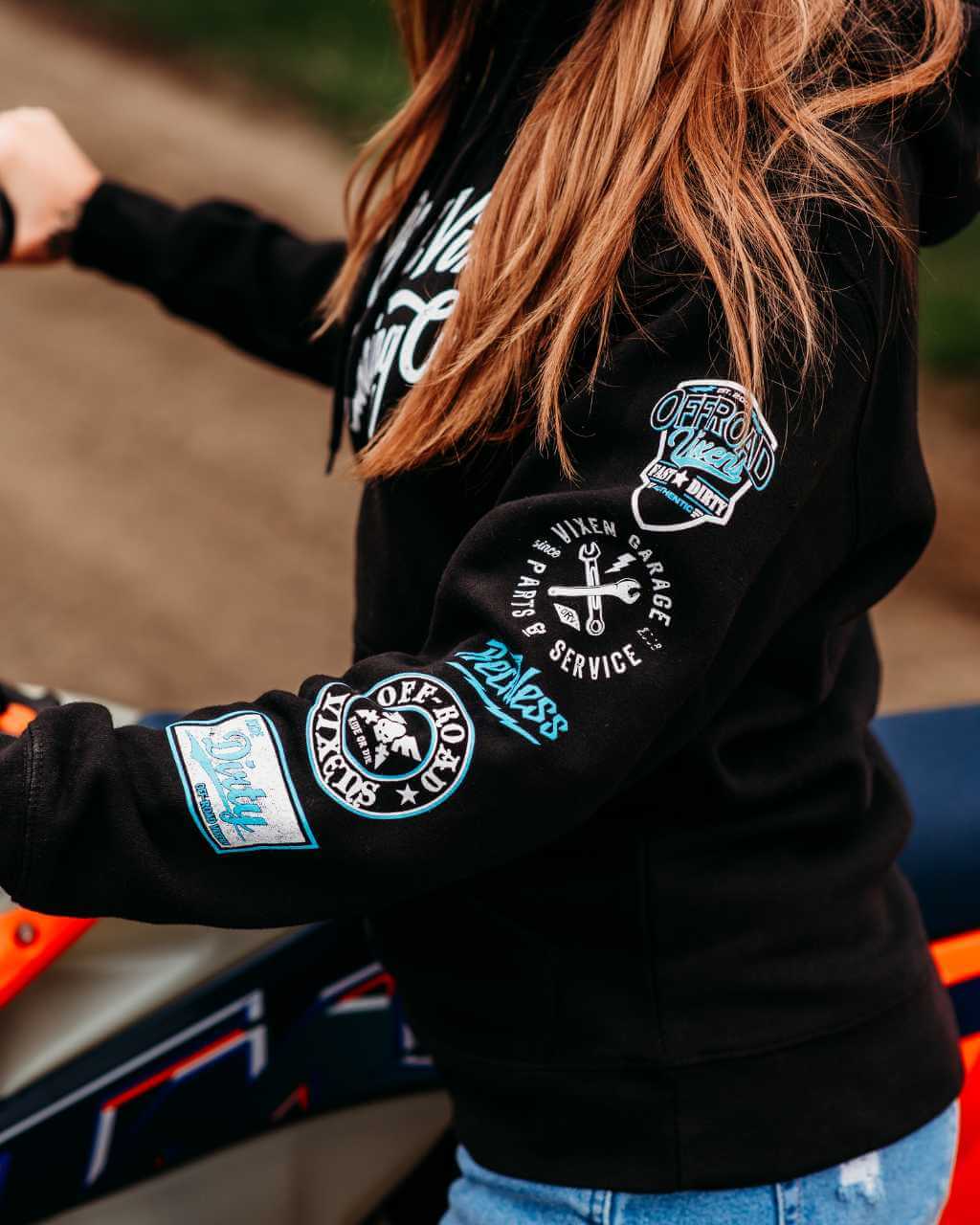 Photo of Rewind 2.0 Unisex Pullover Hoodie by OFF-ROAD VIXENS CLOTHING CO. - Premium Apparel & Accessories for UTVs / Side by Sides
