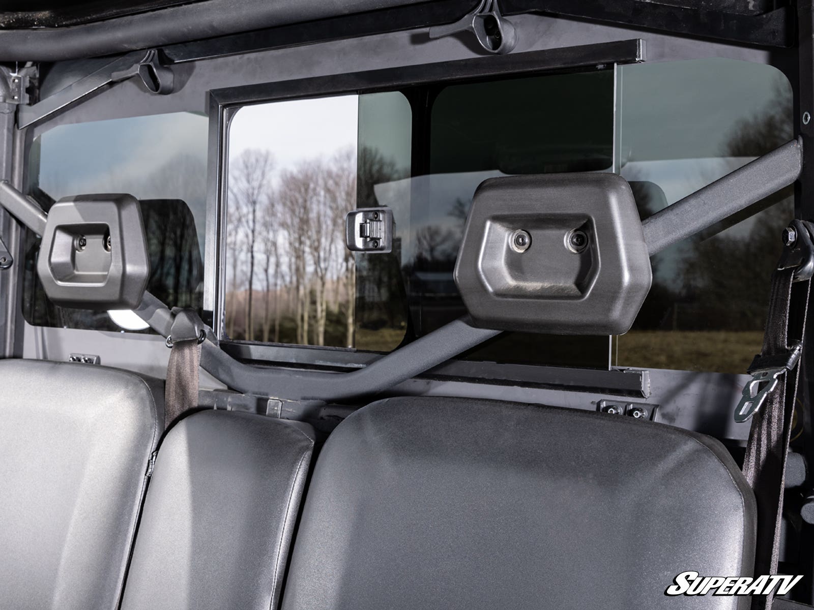 Photo of SuperATV Can-Am Defender Glass Sliding Rear Windshield by SuperATV - Premium Windshields for UTVs / Side by Sides