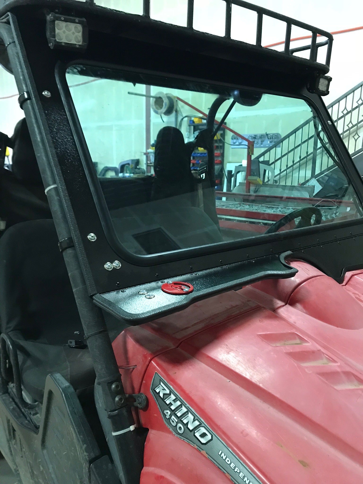 Photo of YAMAHA RHINO FRONT WINDSHIELD 2005-2012 by Dirt Warrior Accessories - Premium Windshields for UTVs / Side by Sides