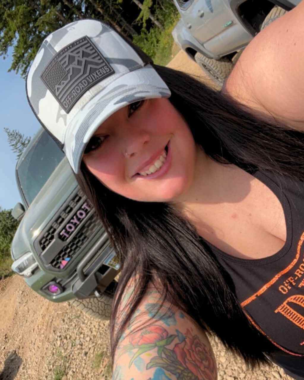Photo of Ride Free Camo Trucker by OFF-ROAD VIXENS CLOTHING CO. - Premium Hats for UTVs / Side by Sides