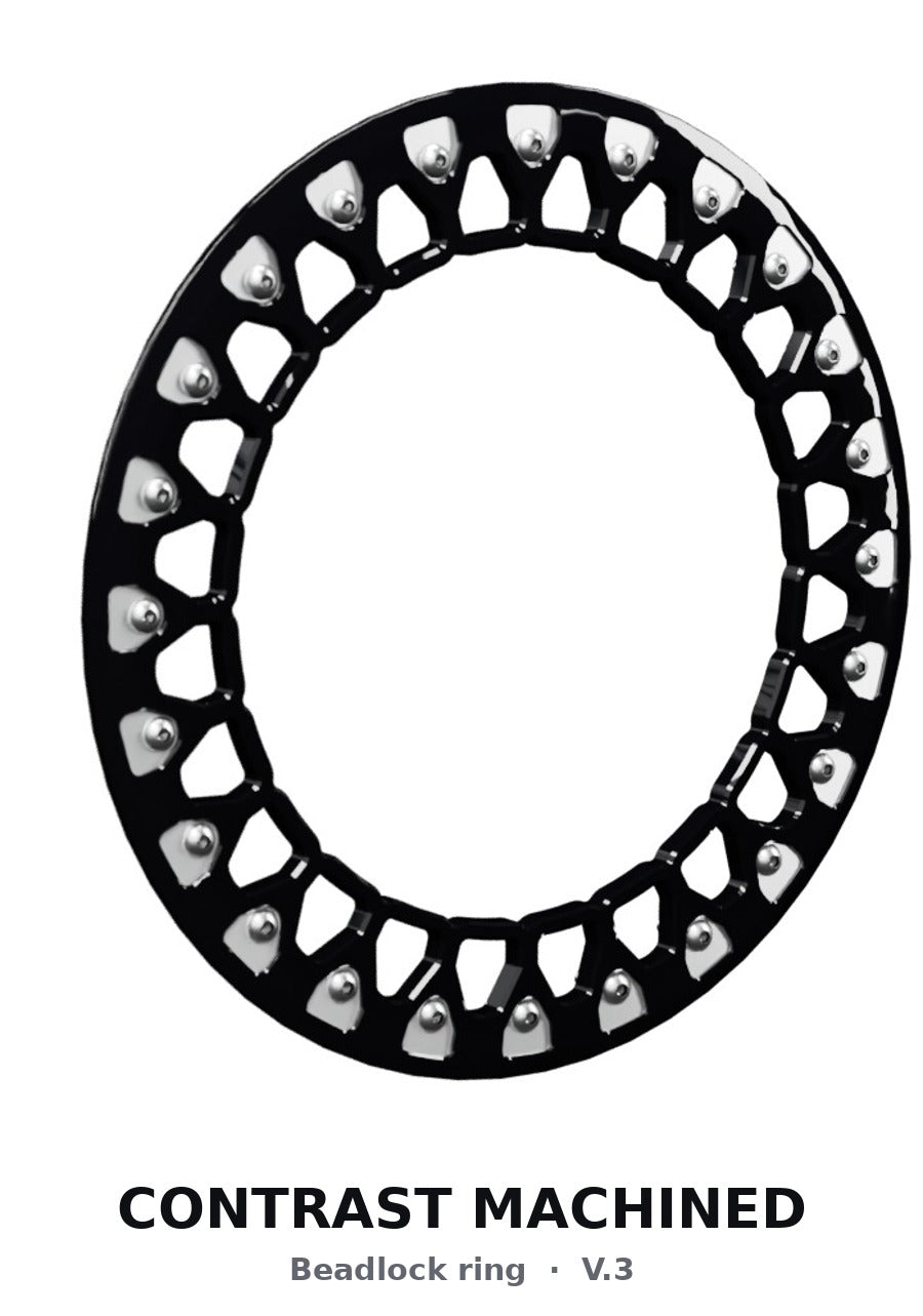 Packard Icon - FF Forged Beadlock - Silver - beadlock ring option ring contrast v3