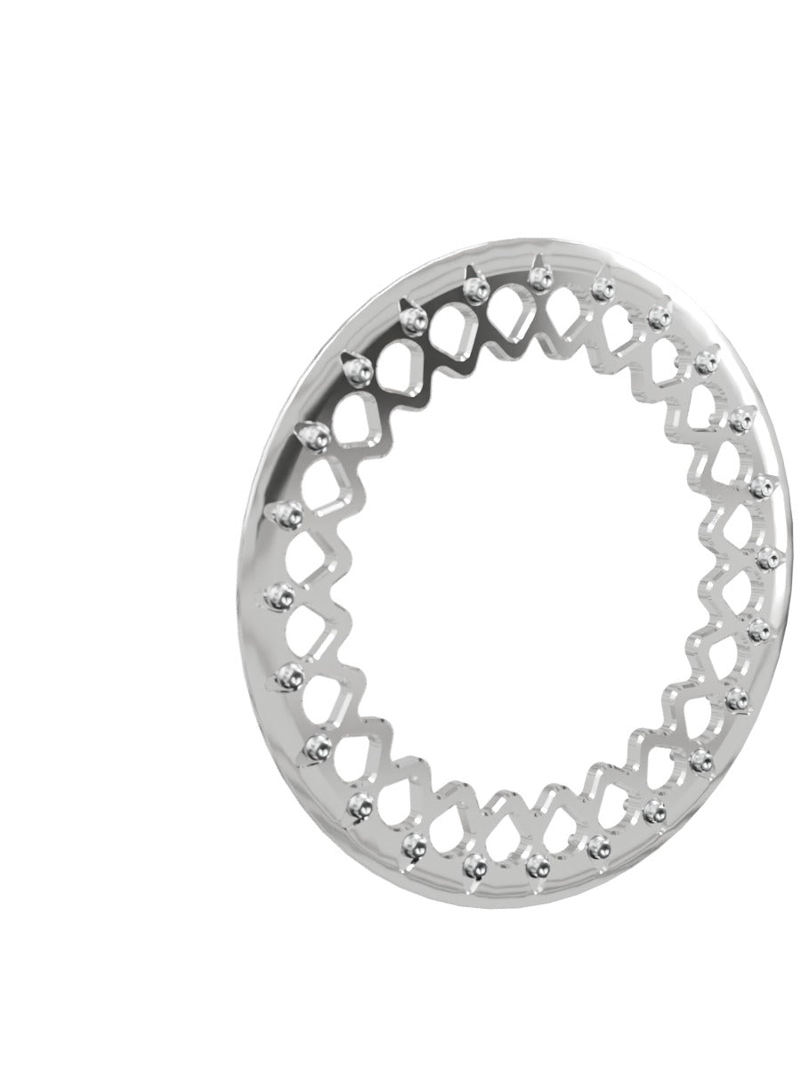 Packard Icon - FF Forged Beadlock - Silver - beadlock ring option ring polished v2