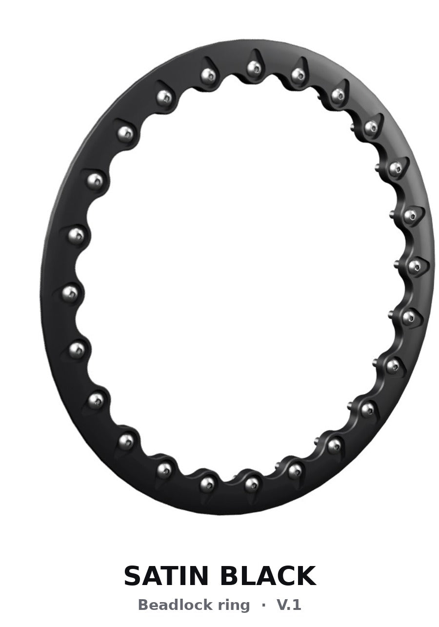 Packard Icon - FF Forged Beadlock - Silver - beadlock ring option ring satin black v1