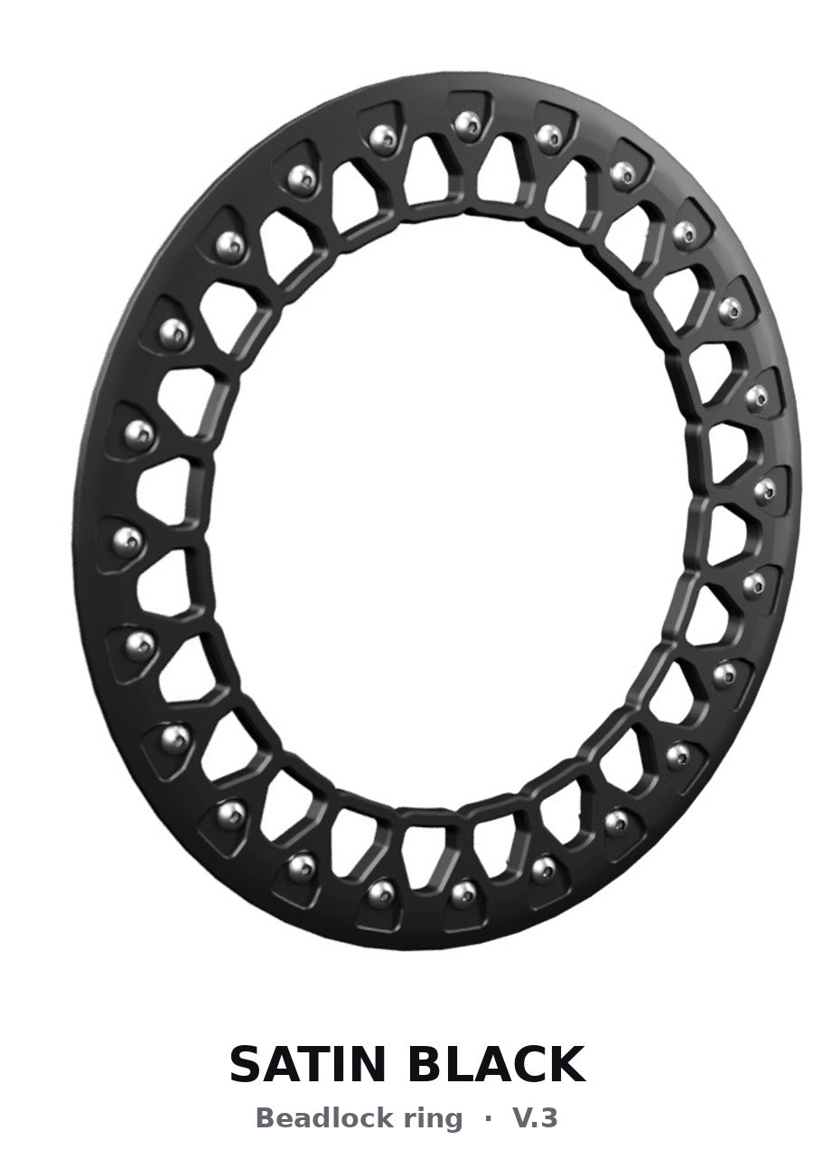 Packard Icon - FF Forged Beadlock - Silver - beadlock ring option ring satin black v3