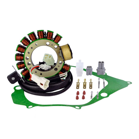 Photo of Stator + Stator Crankcase Cover Gasket for Yamaha YFM 350 Big Bear YFM 350 Warrior YFM 400 Kodiak 1993-2001 by RM STATOR - Premium for UTVs / Side by Sides