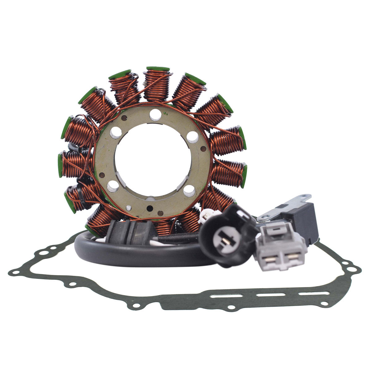 Photo of Stator + Crankcase Cover Gasket for Yamaha YXR700 / YXM700 / YXC700 2008-2018 | OEM# 3B4-15451-00-00 / 5B4-81410-00-00 by RM STATOR - Premium for UTVs / Side by Sides