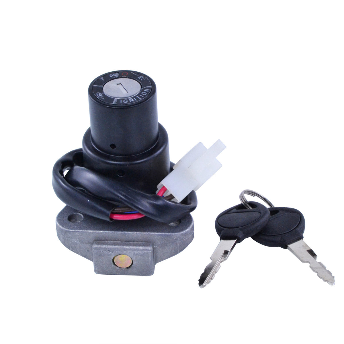 Photo of 3-Position Ignition Key Switch for Yamaha SR 250 XS 400 650 750 850 XV 750 920 Midnight Virago Seca 1978-1999 by RM STATOR - Premium for UTVs / Side by Sides