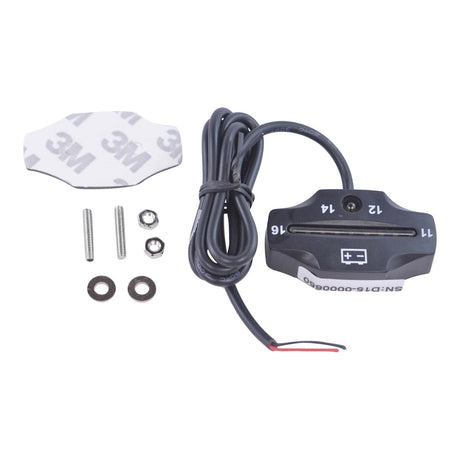 Photo of Universal Battery Volt Meter with Small Digital LED Display Charging Circuit Monitor and Waterproof Case 11V-16V by RM STATOR - Premium for UTVs / Side by Sides