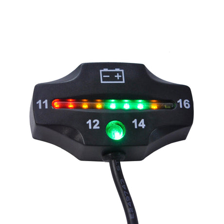 Photo of Universal Battery Volt Meter with Small Digital LED Display Charging Circuit Monitor and Waterproof Case 11V-16V by RM STATOR - Premium for UTVs / Side by Sides