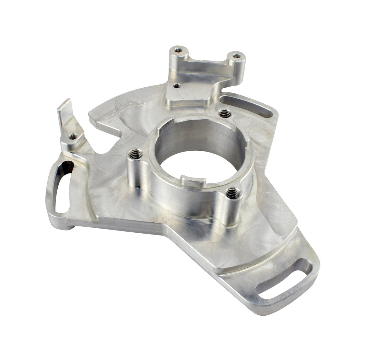 Photo of Performance Machined Aluminum Adjustable Stator Timing Back Plate for Yamaha YFZ350 Banshee 1987-2006 Sparkling Silver by RM STATOR - Premium for UTVs / Side by Sides