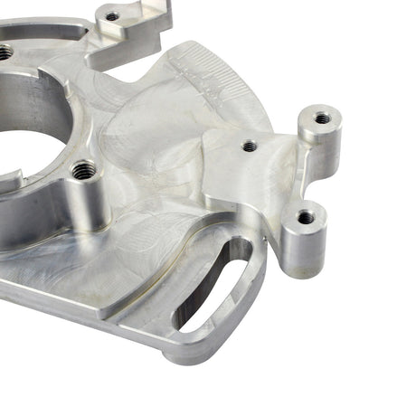 Photo of Performance Machined Aluminum Adjustable Stator Timing Back Plate for Yamaha YFZ350 Banshee 1987-2006 Sparkling Silver by RM STATOR - Premium for UTVs / Side by Sides