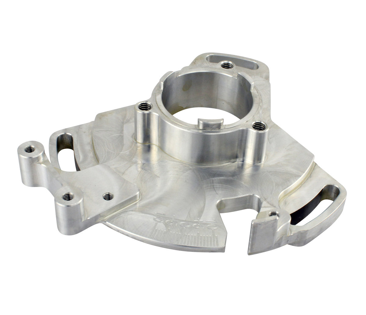 Photo of Performance Machined Aluminum Adjustable Stator Timing Back Plate for Yamaha YFZ350 Banshee 1987-2006 Sparkling Silver by RM STATOR - Premium for UTVs / Side by Sides