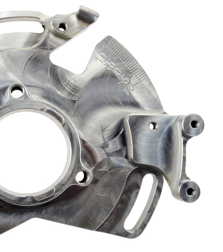 Photo of Performance Machined Aluminum Adjustable Stator Timing Back Plate for Yamaha YFZ350 Banshee 1987-2006 Sparkling Silver by RM STATOR - Premium for UTVs / Side by Sides
