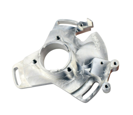 Photo of Performance Machined Aluminum Adjustable Stator Timing Back Plate for Yamaha YFZ350 Banshee 1987-2006 Sparkling Silver by RM STATOR - Premium for UTVs / Side by Sides