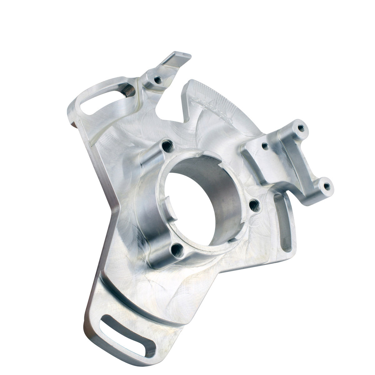 Photo of Performance Machined Aluminum Adjustable Stator Timing Back Plate for Yamaha YFZ350 Banshee 1987-2006 Sparkling Silver by RM STATOR - Premium for UTVs / Side by Sides