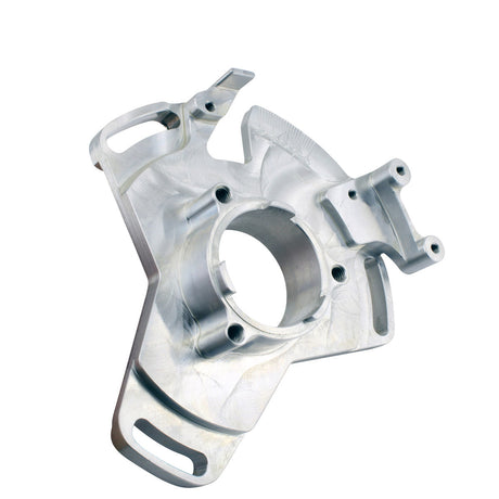 Photo of Performance Machined Aluminum Adjustable Stator Timing Back Plate for Yamaha YFZ350 Banshee 1987-2006 Sparkling Silver by RM STATOR - Premium for UTVs / Side by Sides