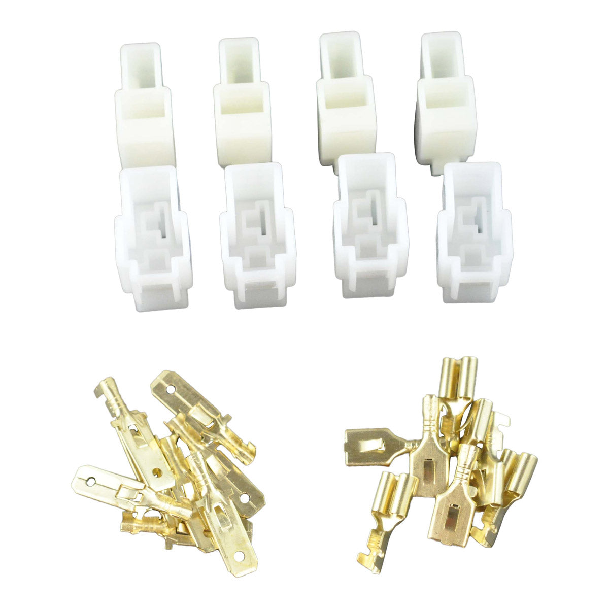 Photo of Universal 2-Pin Perpendicular Connector Kit (4/Pack) by RM STATOR - Premium for UTVs / Side by Sides