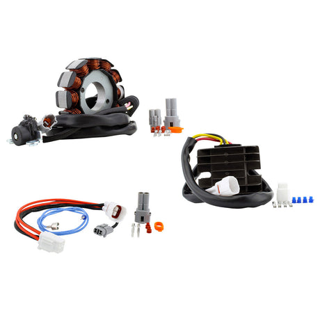 Photo of Kit High Output Stator 140 W + Voltage Regulator Rectifier for Yamaha YFZ 450 2004-09 | OEM# 5TG-81410-00-00 by RM STATOR - Premium for UTVs / Side by Sides