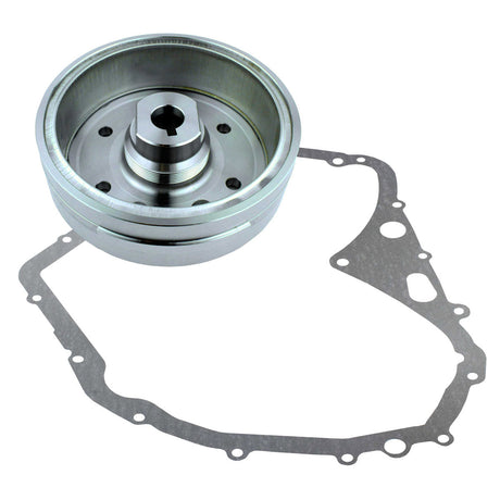 Photo of Kit Flywheel + Crankcase Cover Gasket for Arctic Cat 400 2003-2006 / Suzuki LTF 400 Eiger 2002-2007 by RM STATOR - Premium for UTVs / Side by Sides