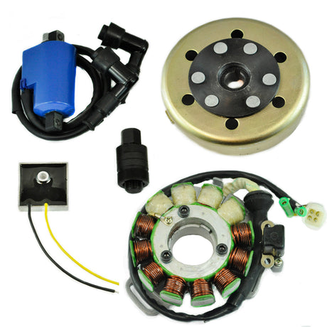 Photo of Kit Stator 200 W + Ignition Coil + Flywheel + Puller for Yamaha YFZ 350 Banshee 1987-1994 | # 2GU-85510-50-00 by RM STATOR - Premium for UTVs / Side by Sides