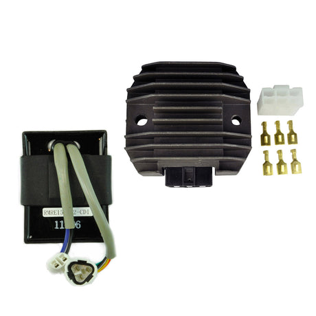 Photo of Over-Voltage Protected CDI Box & Voltage Regulator Rectifier Upgrade for Kawasaki KLF 300 Bayou 1988-1991 by RM STATOR - Premium for UTVs / Side by Sides