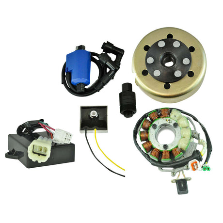 Photo of HO Stator 200 W + Regulator + CDI + Coil + Flywheel + Puller for Yamaha YFZ 350 Banshee 1997-2006 | # 3GG-85510-00-00 by RM STATOR - Premium for UTVs / Side by Sides