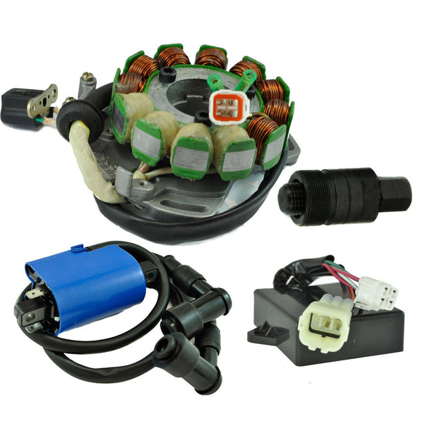 Photo of Kit Stator 200 W + Regulator Rectifier + CDI Box + Ignition Coil + Flywheel Puller for Yamaha YFZ 350 Banshee 1997-2006 by RM STATOR - Premium for UTVs / Side by Sides