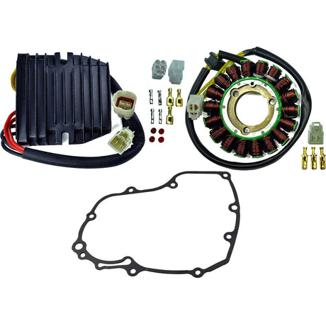 Photo of Kit Improved Heavy Duty Stator + Mosfet Voltage Regulator Rectifier + Gasket for Suzuki GSX-R 600 / GSX-R 750 2006-2019 by RM STATOR - Premium for UTVs / Side by Sides