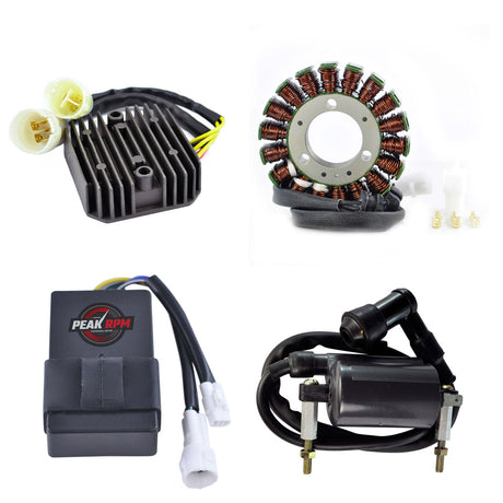 Photo of Kit Stator + Regulator Rectifier + CDI Box + External Ignition Coil for Kawasaki KLF 300 Bayou C 1999-2004 by RM STATOR - Premium for UTVs / Side by Sides