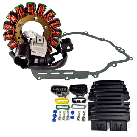 Photo of Kit Stator + Mosfet Voltage Regulator + Crankcase Gasket for Yamaha YXR 700 Rhino / YXM Viking 2008-2018 1D7-81960-00-00 by RM STATOR - Premium for UTVs / Side by Sides