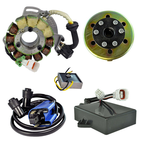 Photo of Kit HO Stator 200 W + Regulator + CDI Box + Coil + Flywheel for Yamaha YFZ 350 Banshee 1995-1996 | # 3GG-85510-00-00 by RM STATOR - Premium for UTVs / Side by Sides