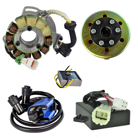 Photo of Kit HO Stator 200 W + AC Regulator + CDI Box + Coil + Flywheel for Yamaha YFZ 350 Banshee 1997-2006 | 3GG-85510-00-00 by RM STATOR - Premium for UTVs / Side by Sides