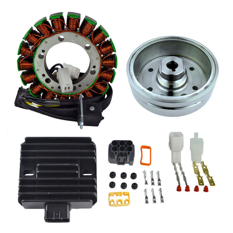 Photo of Kit Stator + Improved Magneto Flywheel + Regulator Rectifier for Suzuki LTA 400 Eiger / LTF 400 Eiger 2002-2007 by RM STATOR - Premium for UTVs / Side by Sides
