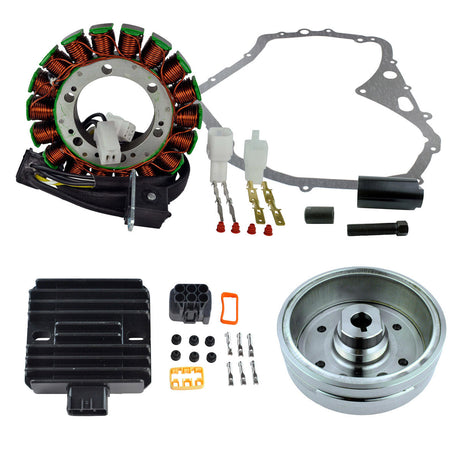 Photo of Kit Improved Flywheel + Puller + Stator + Voltage Regulator + Gasket for Suzuki LTF 400 Eiger 4x4 Manual 2002-2007 by RM STATOR - Premium for UTVs / Side by Sides