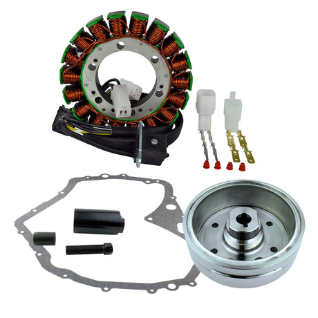 Photo of Imp. Flywheel + Puller + Stator + Gasket for Arctic Cat 400 M 2003-08 | Suzuki LTF 400 2002-07 | 3430-071 / 32102-38F00 by RM STATOR - Premium for UTVs / Side by Sides