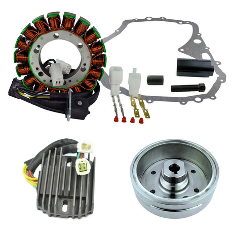 Photo of Kit Improved Flywheel + Puller + Stator + Regulator + Crankcase Cover Gasket for Arctic Cat 400 Manual 2003-2008 by RM STATOR - Premium for UTVs / Side by Sides