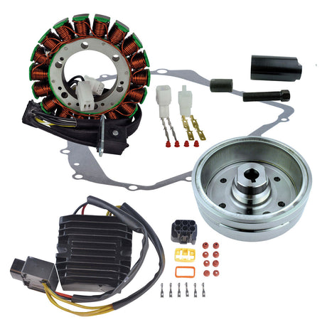 Photo of Kit Improved Flywheel + Flywheel Puller + Stator + Mosfet Regulator + Gasket for Suzuki LTA 400 Eiger 4x4 Auto 2002-2007 by RM STATOR - Premium for UTVs / Side by Sides