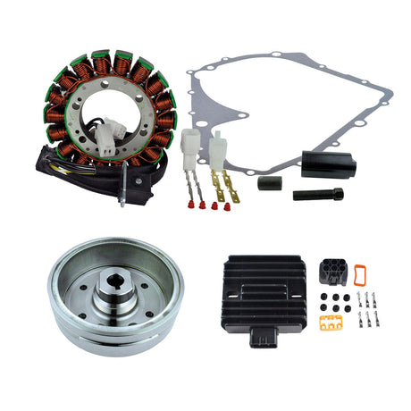 Photo of Kit Improved Flywheel + Flywheel Puller + Stator + Voltage Regulator Gasket for Suzuki LTA 400 Eiger 4x4 Auto 2002-2007 by RM STATOR - Premium for UTVs / Side by Sides