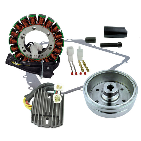 Photo of Kit Improved Flywheel + Puller + Stator + Regulator Rectifier + Crankcase Cover Gasket for Arctic Cat 400 Auto 2003-2007 by RM STATOR - Premium for UTVs / Side by Sides