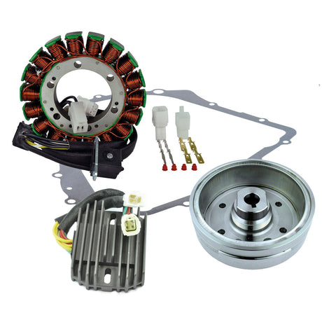 Photo of Kit Improved Flywheel + Stator + Crankcase Cover Gasket + Voltage Regulator Rectifier for Arctic Cat 400 Auto 2003-2008 by RM STATOR - Premium for UTVs / Side by Sides