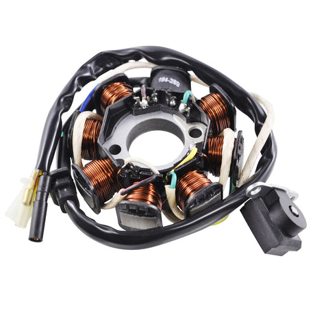 Photo of Stator for Scooter Moped Go Kart GY6 50 cc / QMB139 Engines - 8 Coils / 5 Wires by RM STATOR - Premium for UTVs / Side by Sides