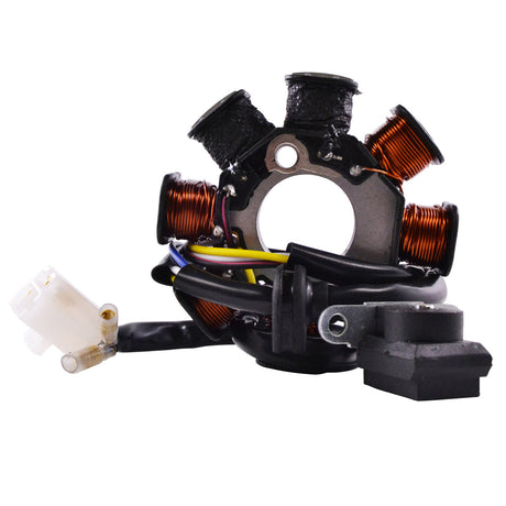Photo of Stator for Scooter Moped Go Kart GY6 50 cc / QMB139 Engines - 8 Coils / 4 Wires by RM STATOR - Premium for UTVs / Side by Sides