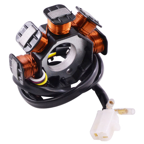 Photo of Stator for Scooter Moped Go Kart GY6 50 cc / QMB139 Engines - 8 Coils / 4 Wires by RM STATOR - Premium for UTVs / Side by Sides